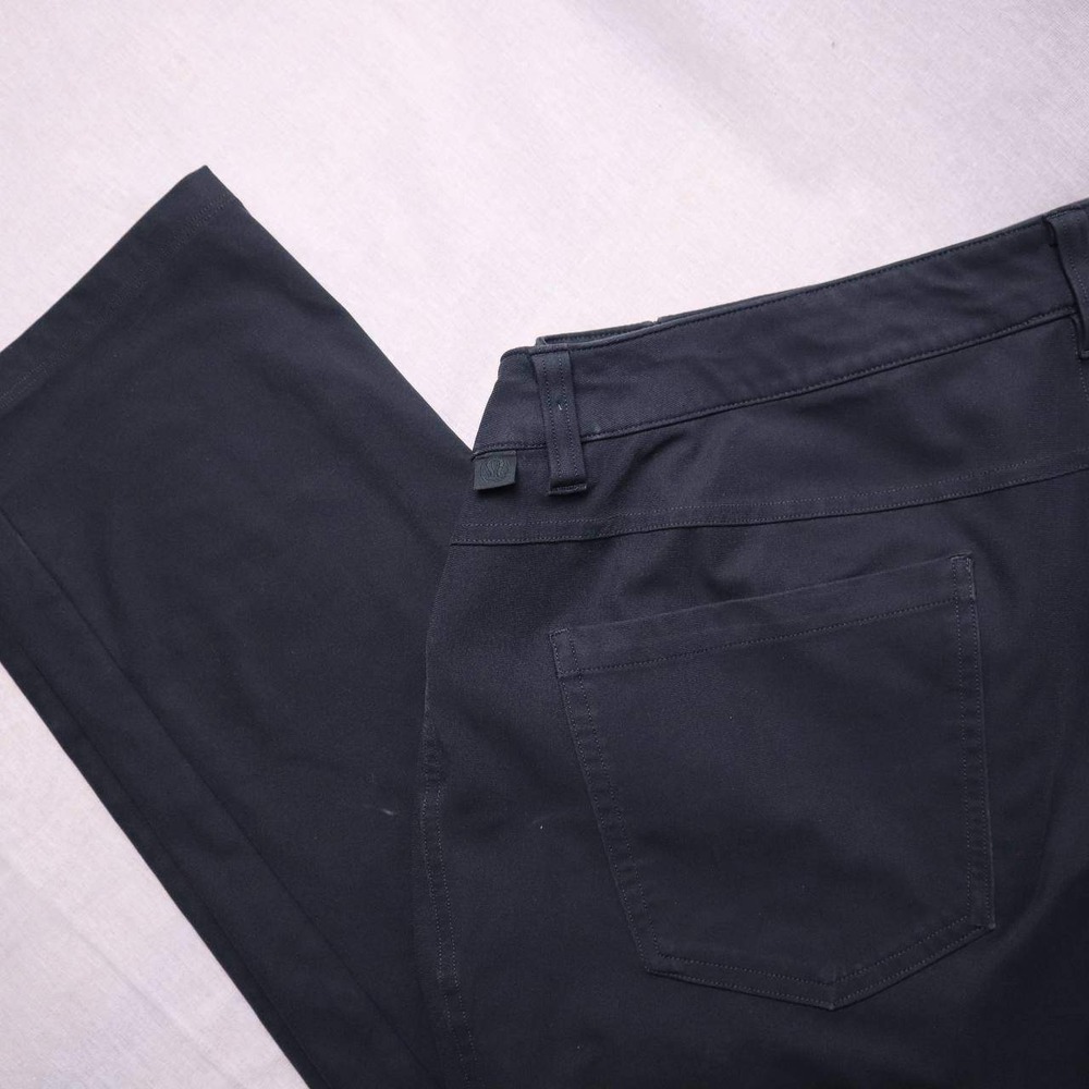 Mens Lululemon Black Performance Stretch Pants Fit Casual Dress Pants 38‎ - Picture 8 of 8